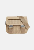 LACOSTE Borsa a tracolla beige per uomo e donna con monogramma The Blend NH3787 R59 LACOSTE 