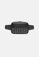 LACOSTE Marsupio THE BLEND COMPACT nero da uomo con motivo monogram a reticolo NH4004 H45 LACOSTE 