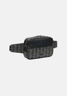 LACOSTE Marsupio THE BLEND COMPACT nero da uomo con motivo monogram a reticolo NH4004 H45 LACOSTE 