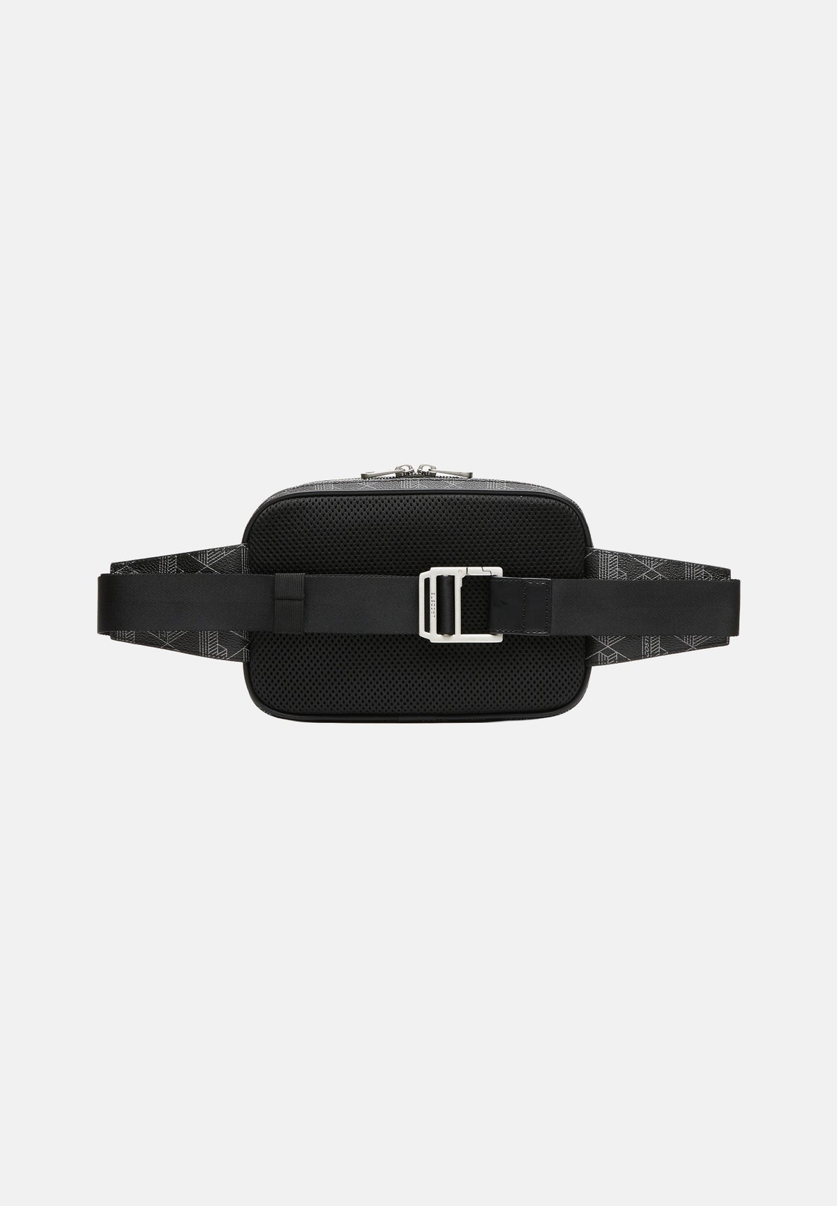 LACOSTE Marsupio THE BLEND COMPACT nero da uomo con motivo monogram a reticolo NH4004 H45 LACOSTE 