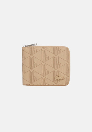 LACOSTE Portafogli beige da uomo con motivo monogram NH4005 R59 LACOSTE 