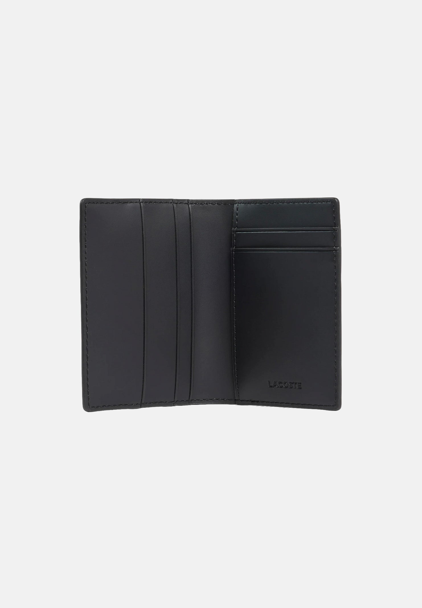 LACOSTE Portafogli THE BLEND CARD HOLDER nero per uomo e donna con trama monogram a reticolo NH4134 H45 LACOSTE 