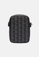 LACOSTE Borsello nero da uomo con stampa monogramma The Blend NH4410 H45 LACOSTE 