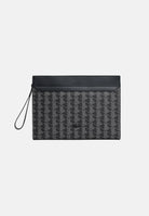 LACOSTE Pochette THE BLEND MONOGRAM nera da uomo con stampa monogram all-over NH5065 H45 LACOSTE 