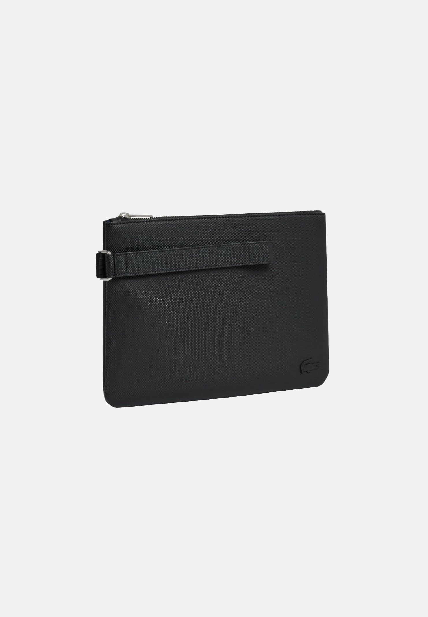 LACOSTE Pochette THE BLEND POUCH nera da uomo con chiusura a zip, cinturino da polso NH5082 000 LACOSTE 
