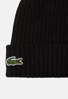 LACOSTE Berretto di lana nero per uomo e donna RB0001 031 LACOSTE 