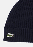 LACOSTE Berretto in lana blu per uomo e donna con logo iconico laterale RB0001 166 LACOSTE 