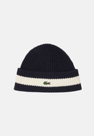 LACOSTE Berretto in lana nero per uomo e donna con logo iconico frontale RB9883 HHW LACOSTE 
