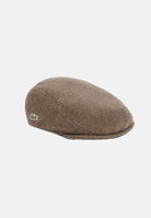LACOSTE Cappello di lana  WOOL FLAT CAP marrone per uomo e donna  con design classico a coppola RK0372 DPD LACOSTE 