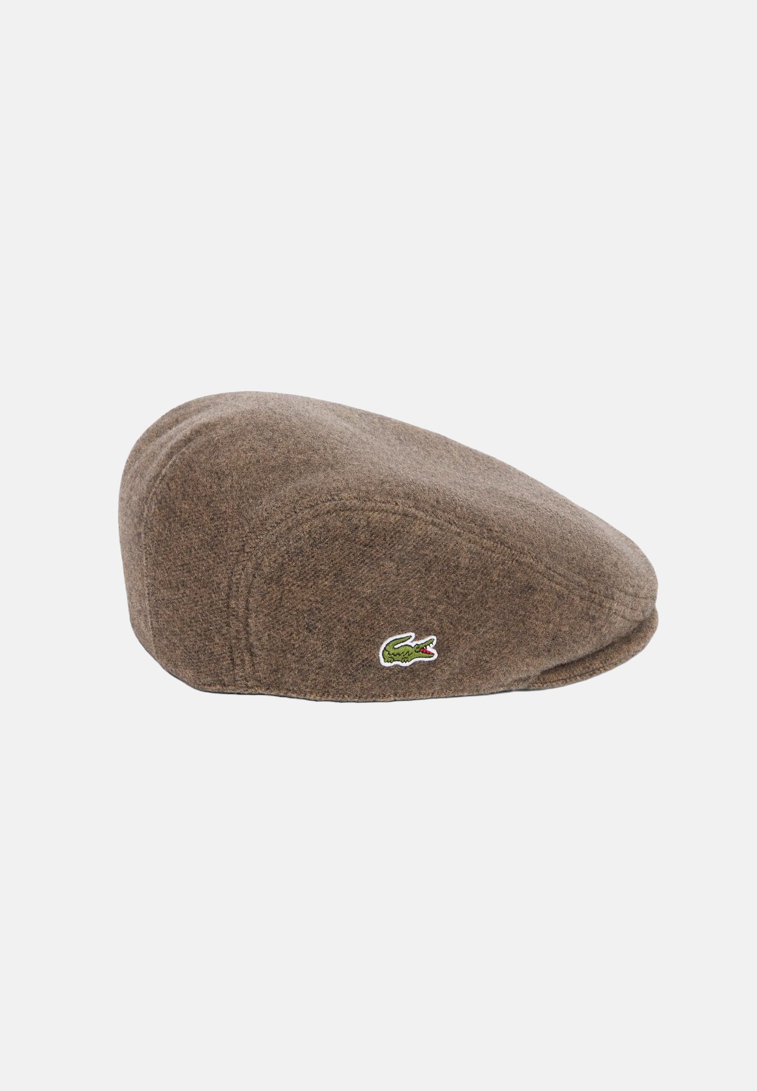 LACOSTE Cappello di lana  WOOL FLAT CAP marrone per uomo e donna  con design classico a coppola RK0372 DPD LACOSTE 
