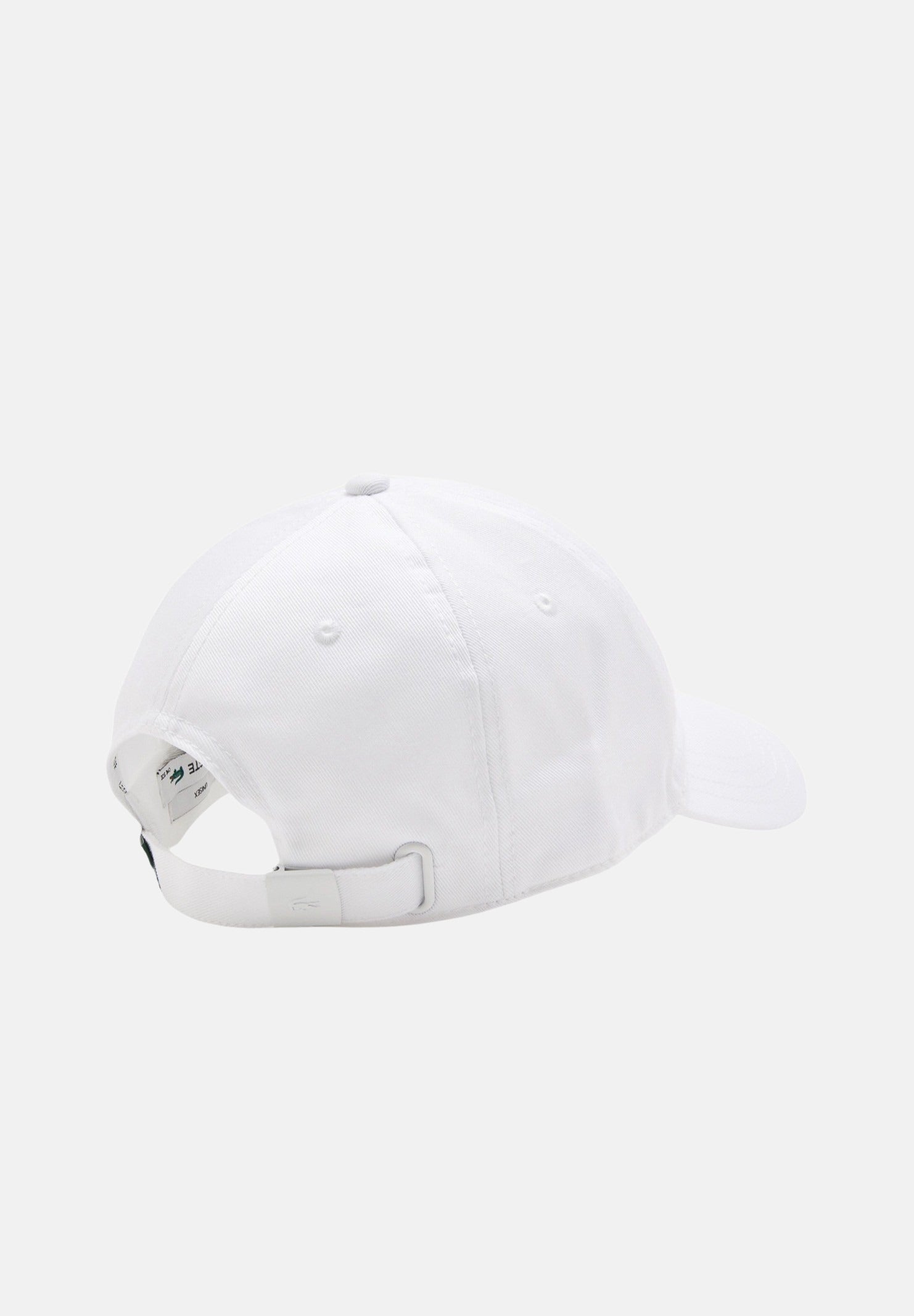 LACOSTE Cappello con visiera bianco per uomo e donna con patch logo coccodrillo RK0491 001 LACOSTE 