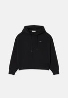 LACOSTE Felpa con cappuccio CROPPED HOODED nero da donna con mini logo iconico SF0048 031 LACOSTE 