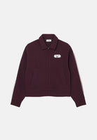 LACOSTE Felpa con zip SWEATSHIRT bordeaux per donna con colletto a polo SF6822 ZB5 LACOSTE 