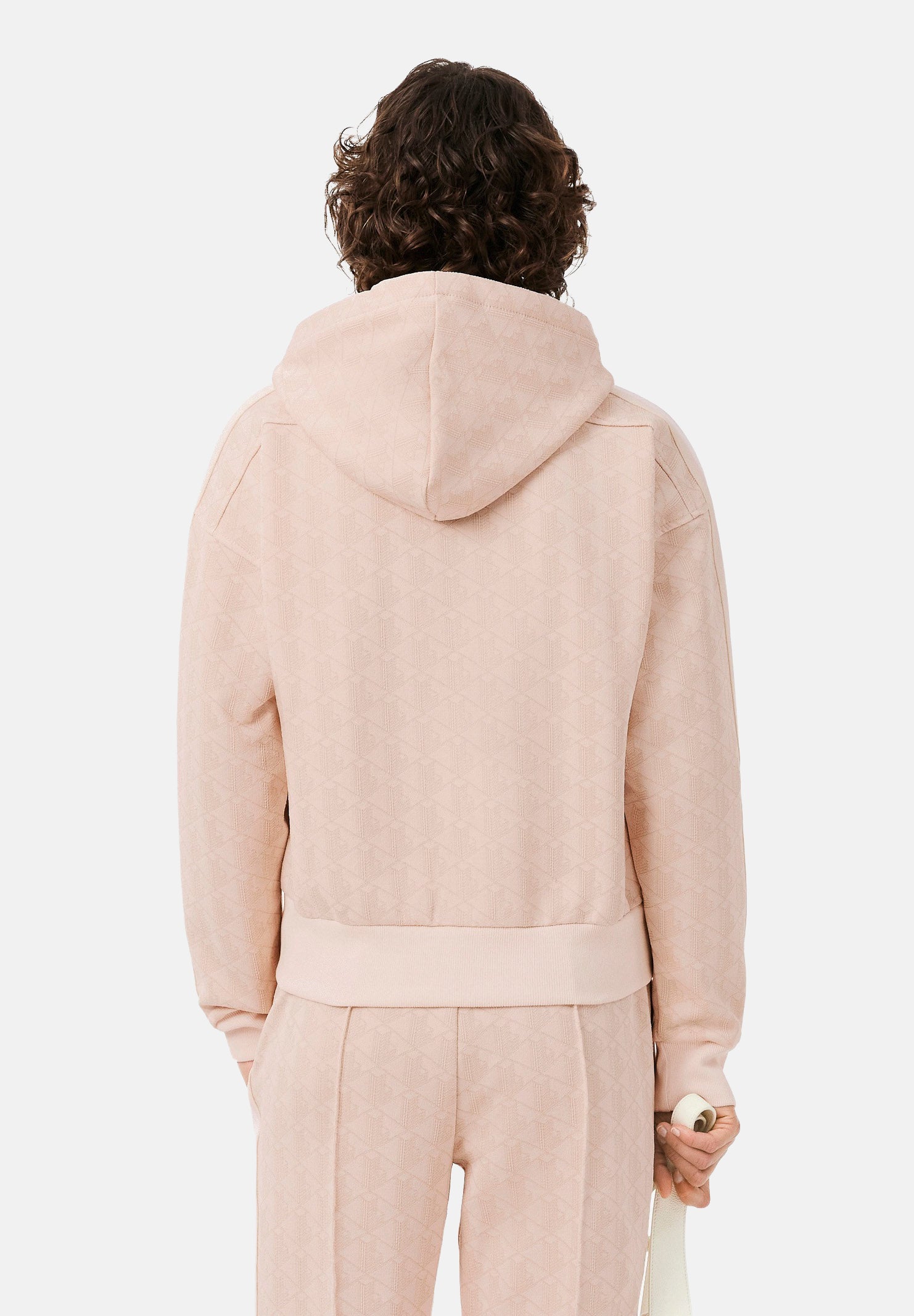 LACOSTE Felpa con zip FULL-ZIP HOODED  rosa da donna con cappuccio regolabile SF7606 WF6 LACOSTE 