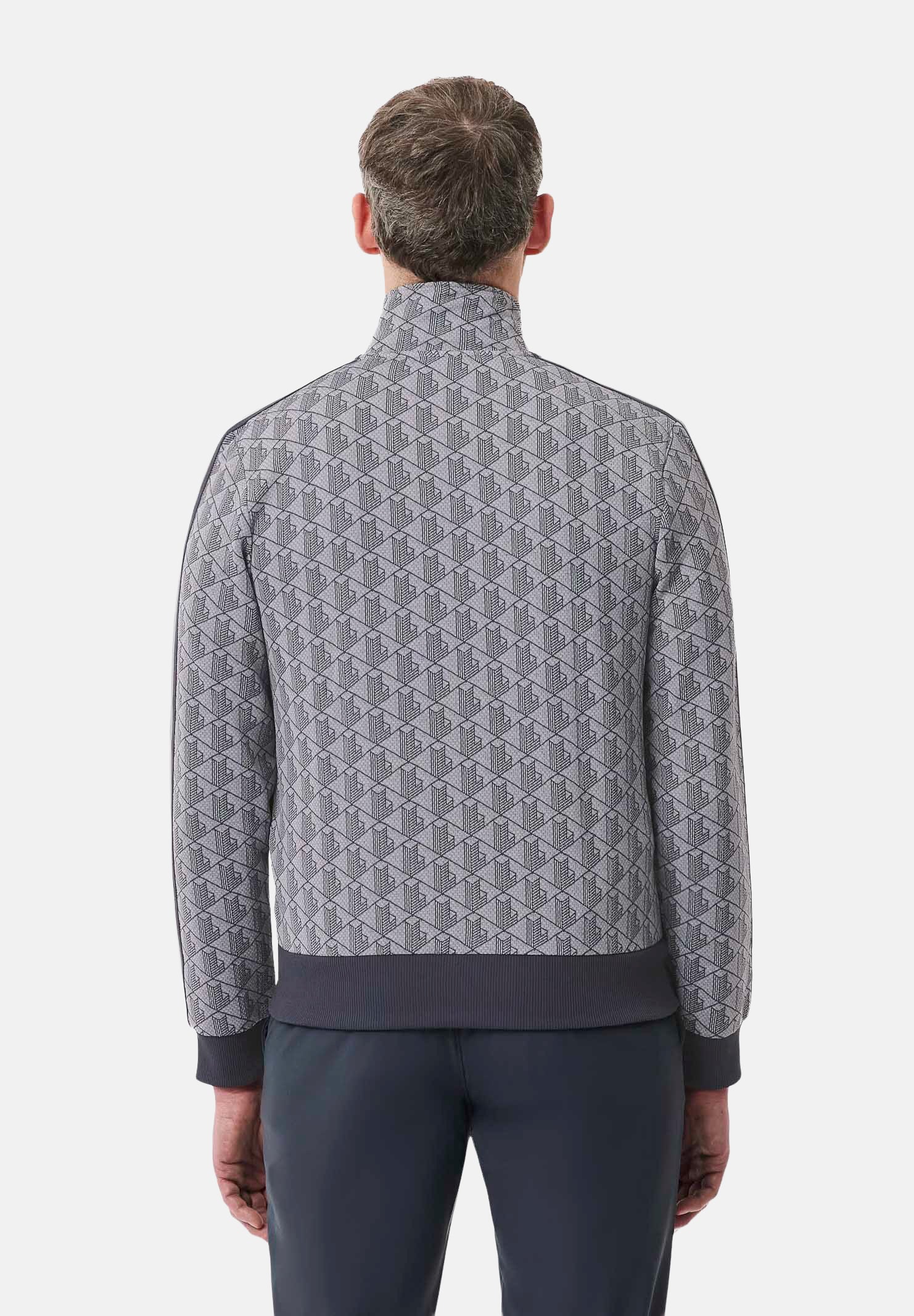 LACOSTE Felpa con zip Paris grigia da uomo SH1368 41I LACOSTE 