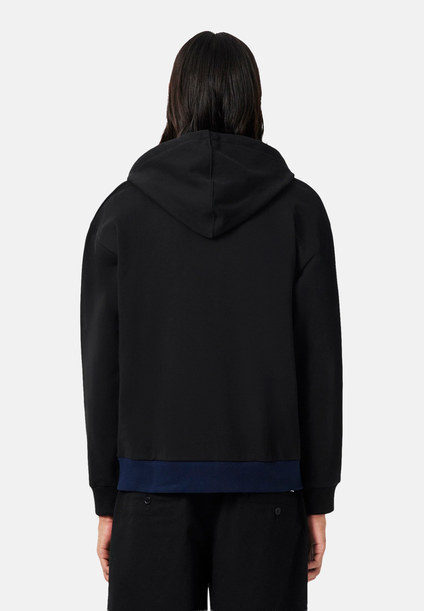 LACOSTE Felpa con zip  COLORBLOCK FULL-ZIP HOODIE  blu da uomo  inserti bicolore sul petto. SH2749 DY4 LACOSTE 