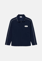 LACOSTE Felpa con zip COLLAR SWEATSHIRT blu da uomo con profili a contrasto lungo le maniche. SH6940 HHW LACOSTE 