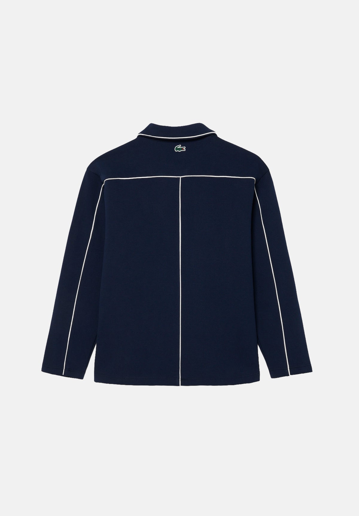 LACOSTE Felpa con zip COLLAR SWEATSHIRT blu da uomo con profili a contrasto lungo le maniche. SH6940 HHW LACOSTE 