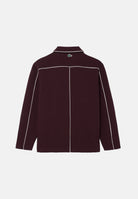 LACOSTE Felpa con zip COLLAR SWEATSHIRT bordeaux da uomo con profili a contrasto lungo le maniche. SH6940 ZB5 LACOSTE 