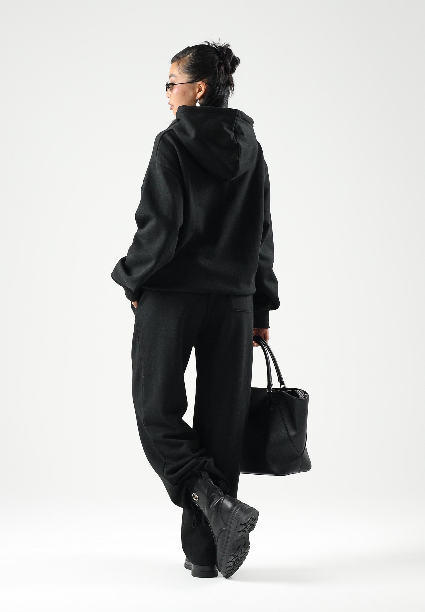 LACOSTE Felpa con cappuccio nero per uomo e donna con logo iconico SH8863 031 LACOSTE 
