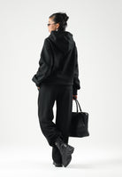 LACOSTE Felpa con cappuccio nero per uomo e donna con logo iconico SH8863 031 LACOSTE 