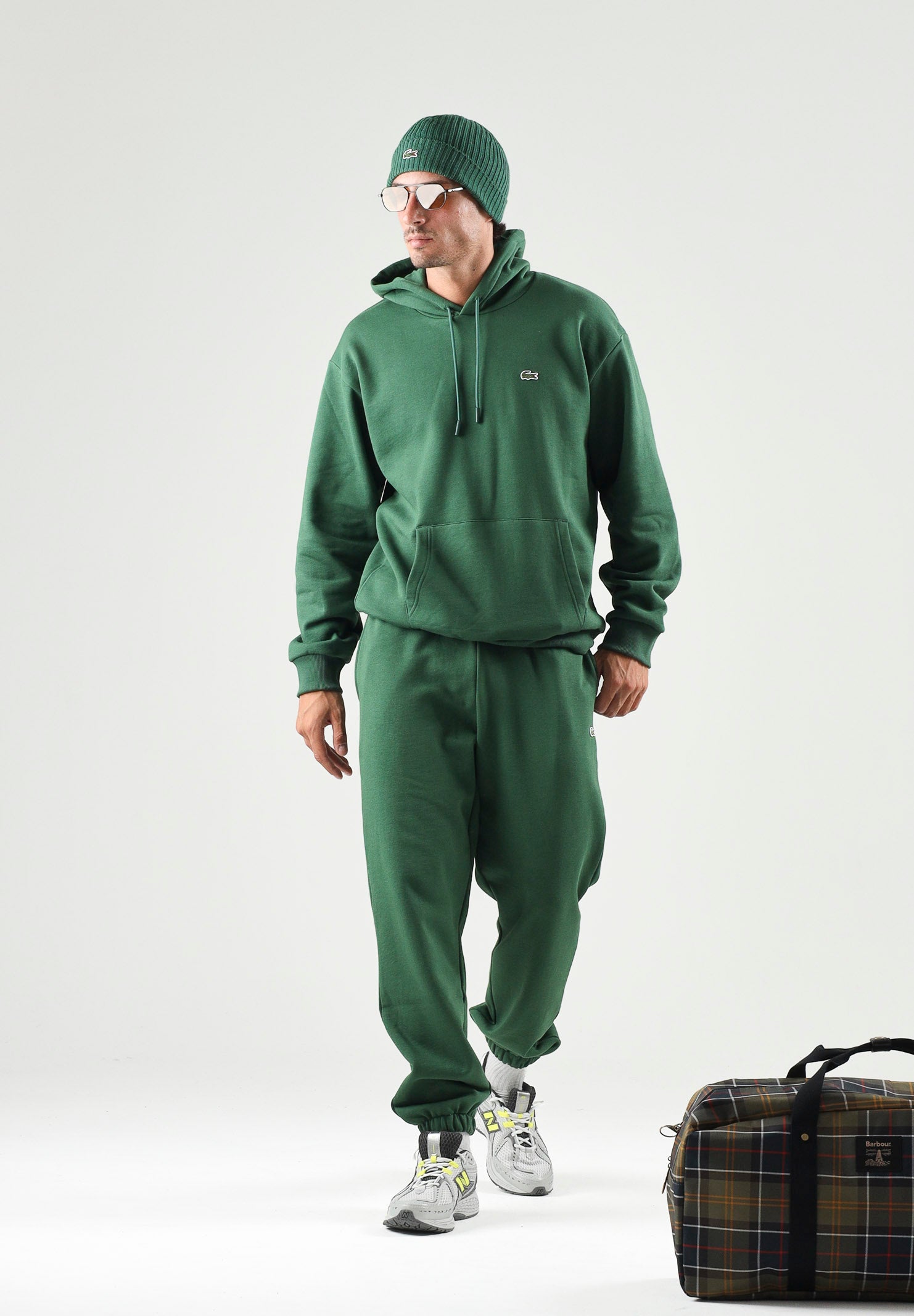 Felpa con capuccio regular fit per uomo e donna autunno inverno SH8863 132 LACOSTE 