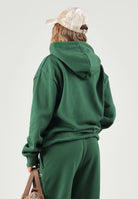 LACOSTE Felpa con cappuccio verde per uomo e donna con logo coccodrillo applicato sul petto. SH8863 132 LACOSTE 