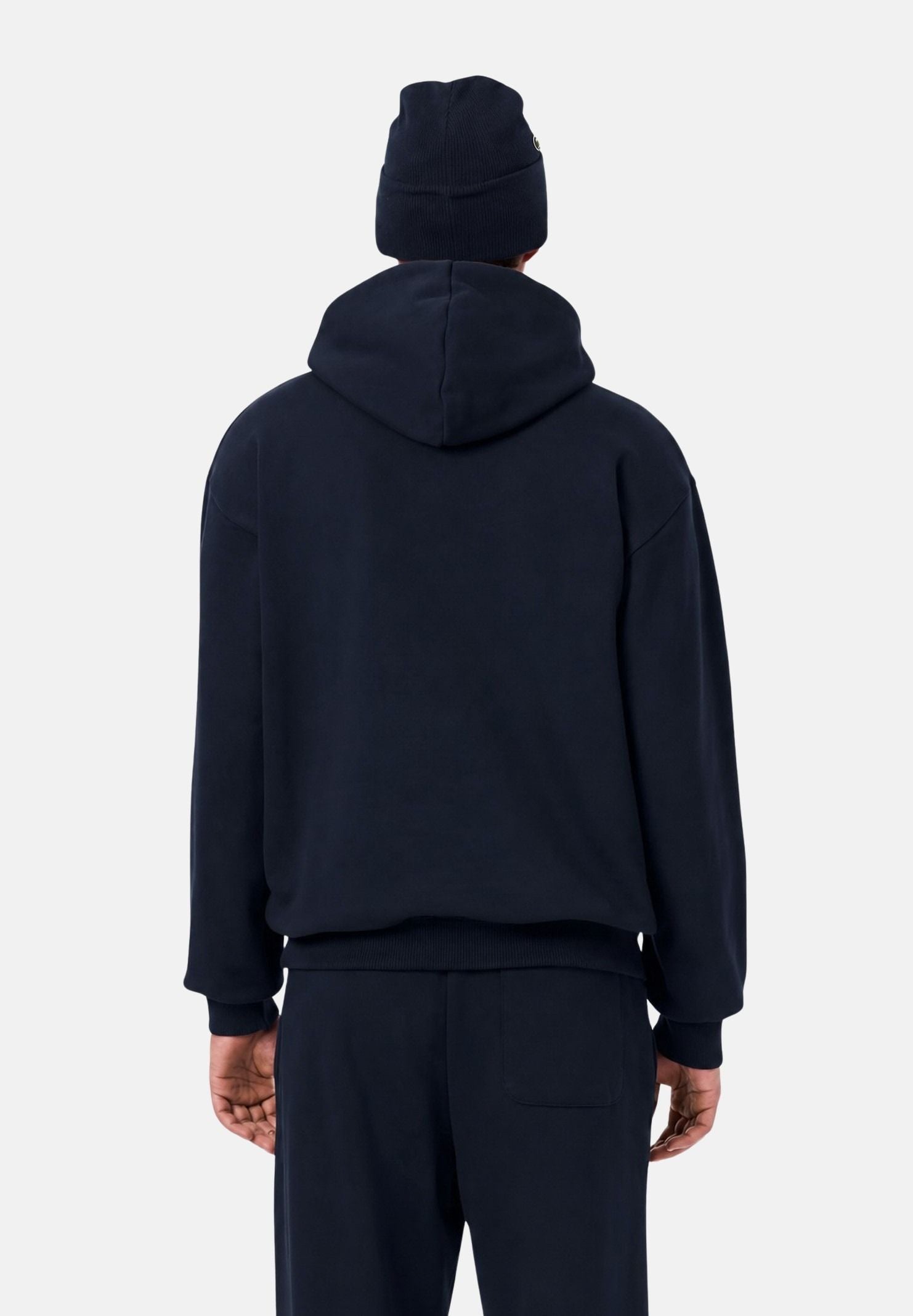 LACOSTE Felpa in pile blu  per uomo e donna con logo coccodrillo ricamato. SH8863 166 LACOSTE 