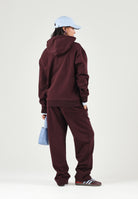 LACOSTE Felpa con cappuccio FLEECE HOODIE, bordeaux per uomo e donna SH8863 3KE LACOSTE 