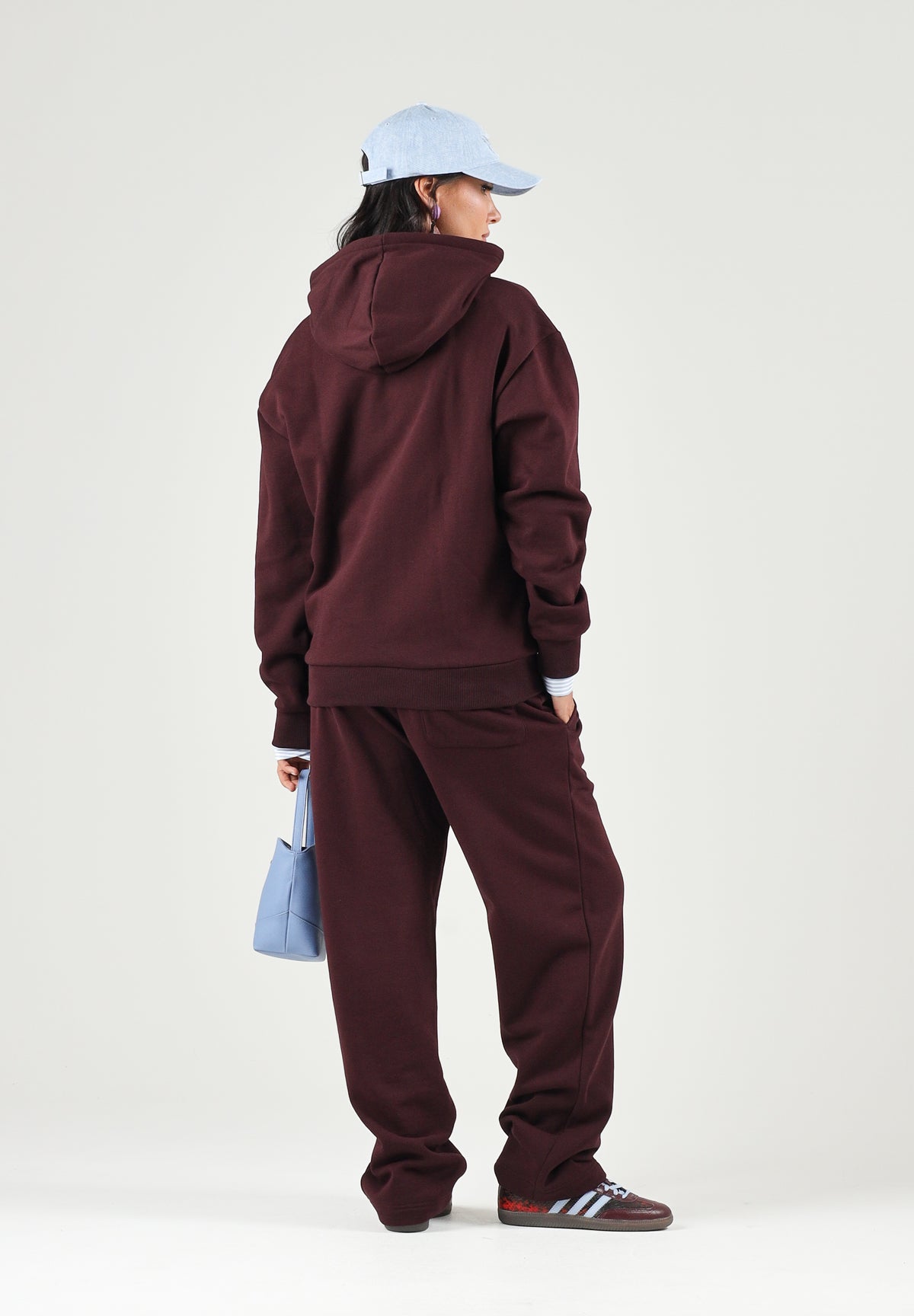 LACOSTE Felpa con cappuccio FLEECE HOODIE, bordeaux per uomo e donna SH8863 3KE LACOSTE 