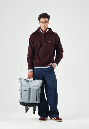 LACOSTE Felpa con cappuccio FLEECE HOODIE, brown-bruin, marrone scuro per uomo e donna SH8863 3KE LACOSTE 