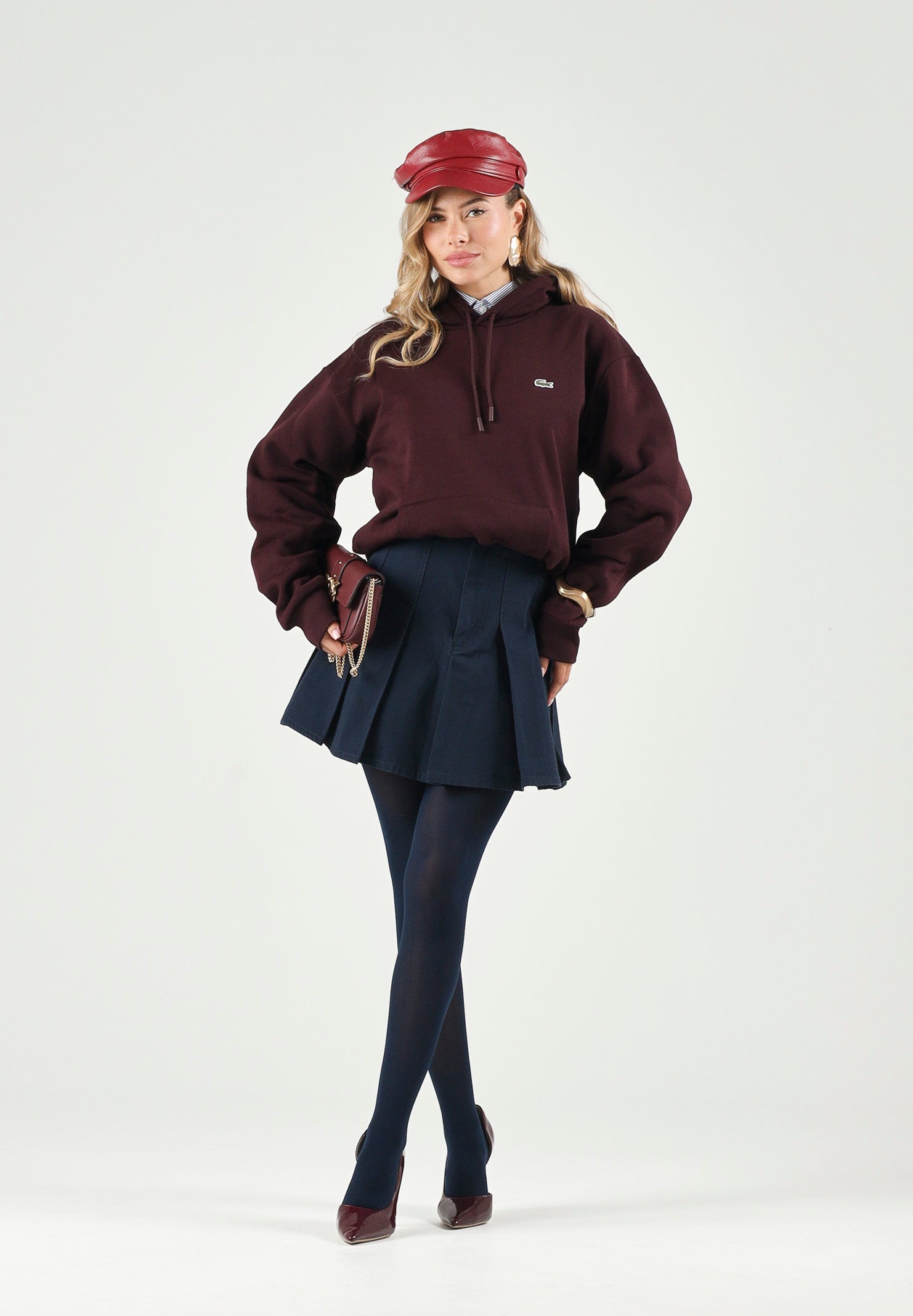 LACOSTE Felpa con cappuccio FLEECE HOODIE, brown-bruin, marrone scuro per uomo e donna SH8863 3KE LACOSTE 