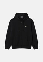 LACOSTE Felpa con cappuccio, nero per uomo e donna con coccodrillo ricamato sul petto SH8864 031 LACOSTE 