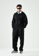 LACOSTE Felpa con cappuccio, nero per uomo e donna con coccodrillo ricamato sul petto SH8864 031 LACOSTE 