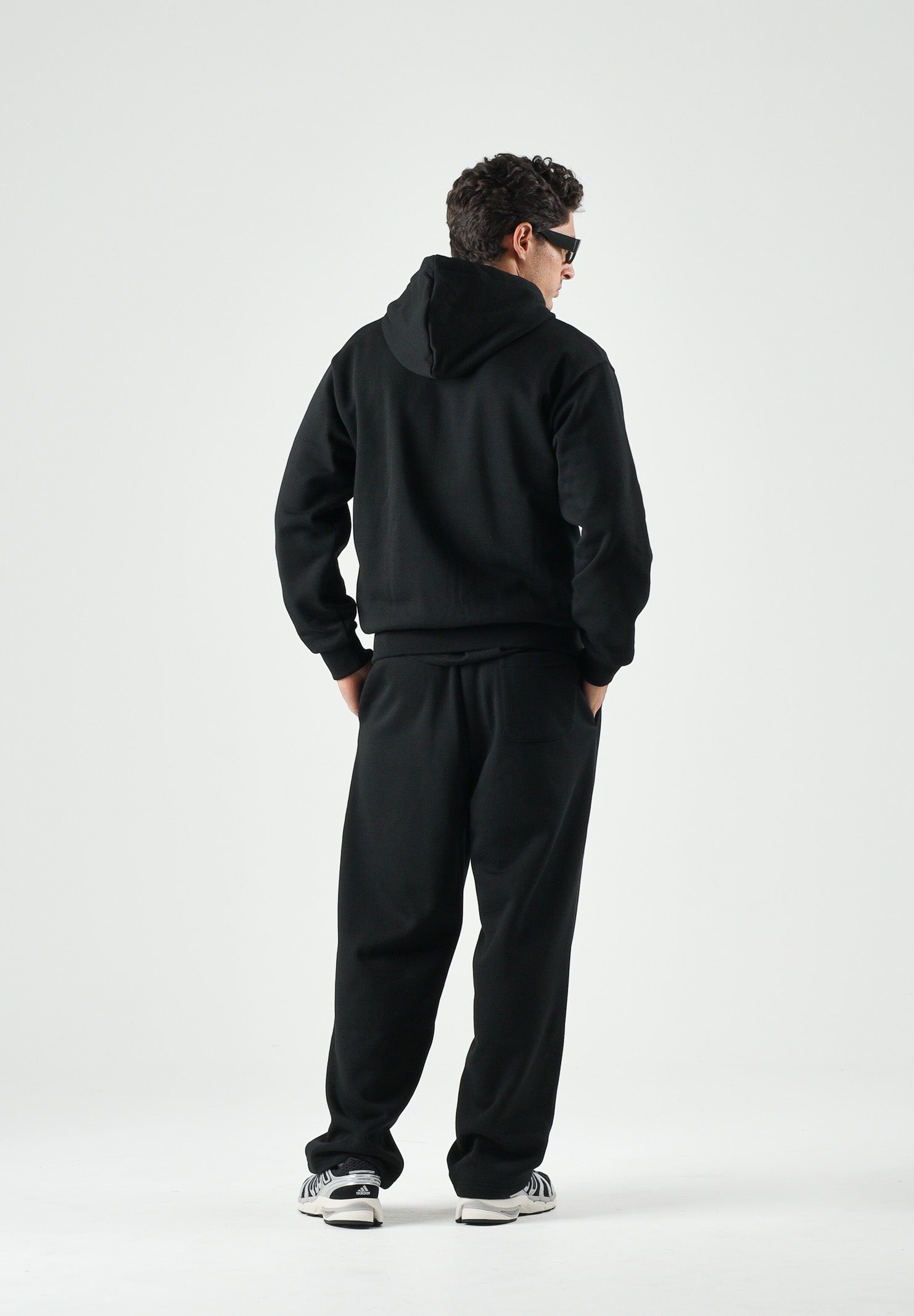 LACOSTE Felpa con cappuccio, nero per uomo e donna con coccodrillo ricamato sul petto SH8864 031 LACOSTE 