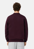 LACOSTE Felpa girocollo CREWNECK SWEATSHIRT bordeaux per uomo con mini logo ricamato SH8868 3KE LACOSTE 