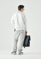 LACOSTE Felpa in pile in cotone, di colore bianco da uomo, logo coccodrillo iconico ricamato SH8868 70V LACOSTE 