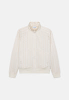 LACOSTE Felpa con zip TRACK JACKET panna da uomo con stampa monogram tono su tono SH9775 8LX LACOSTE 