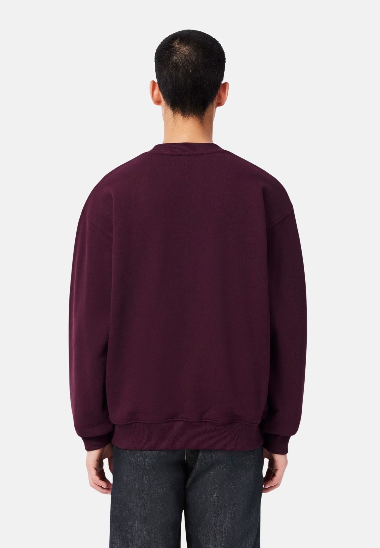 Felpa girocollo regular fit da uomo autunno inverno SH9785 3KE LACOSTE 