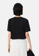 LACOSTE T-shirt manica corta nera per uomo e donna con iconico coccodrillo ricamato sul petto. TF7215 031 LACOSTE 