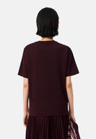 LACOSTE T-shirt manica corta, Chestnut Brown/marrone scuro per uomo e donna TF7215 3KE LACOSTE 