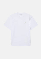 LACOSTE T-shirt manica corta bianca per uomo e donna con iconico coccodrillo ricamato sul petto. TH0876 001 LACOSTE 