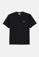LACOSTE T-shirt manica corta nera per uomo e donna con iconico coccodrillo ricamato sul petto. TH0876 031 LACOSTE 