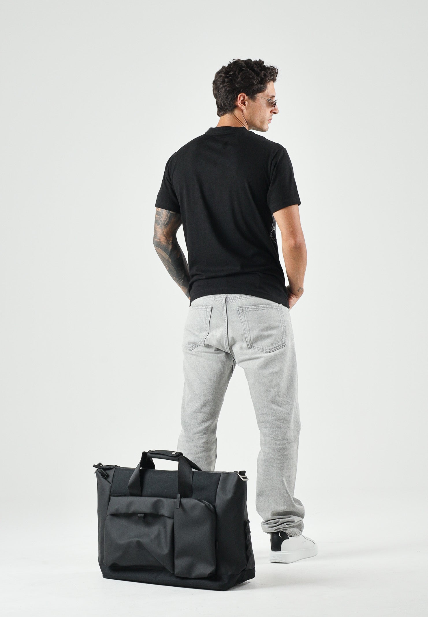 LACOSTE T-shirt ULTRA DRY nera da uomo con stampa coccodrillo TH6682 258 LACOSTE 