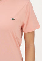 LACOSTE T-shirt a manica corta salmone per uomo e donna con patch logo TH6709 UI2 LACOSTE 