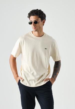 LACOSTE T-shirt a manica corta beige per uomo e donna con logo TH7318 056 LACOSTE 