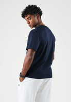 LACOSTE T-shirt mnica corta blu notte, per uomo e donna con logo iconico coccodrillo su petto TH7318 166 LACOSTE 