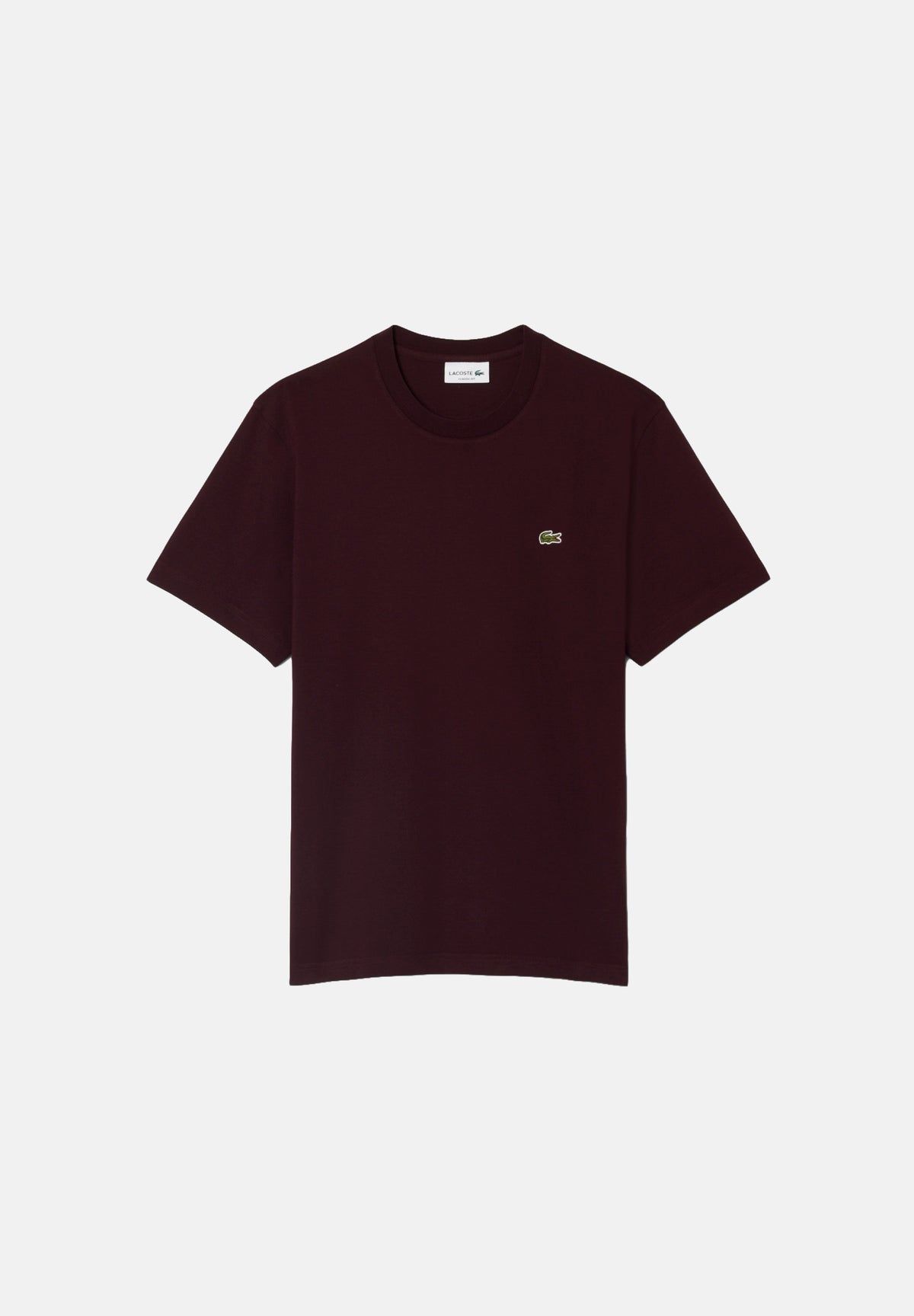 LACOSTE T-shirt manica corta PREMIUM COTTON  bordeaux per uomo e donna con mini logo iconico TH7318 3KE LACOSTE 