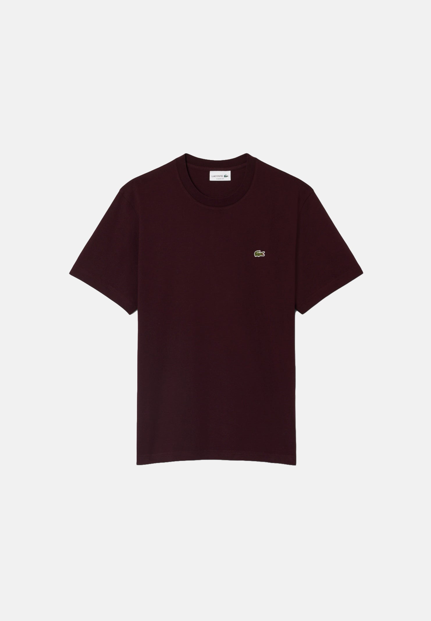 LACOSTE T-shirt manica corta PREMIUM COTTON  bordeaux per uomo e donna con mini logo iconico TH7318 3KE LACOSTE 
