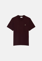 LACOSTE T-shirt manica corta PREMIUM COTTON  bordeaux per uomo e donna con mini logo iconico TH7318 3KE LACOSTE 